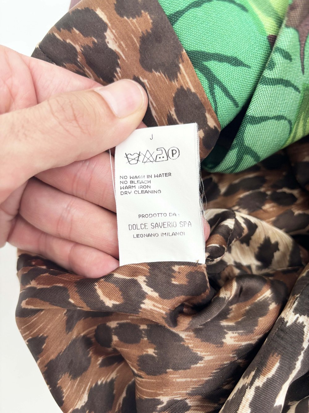 Dolce & Gabbana S/S 1997 leaf print suit — JAMES VELORIA